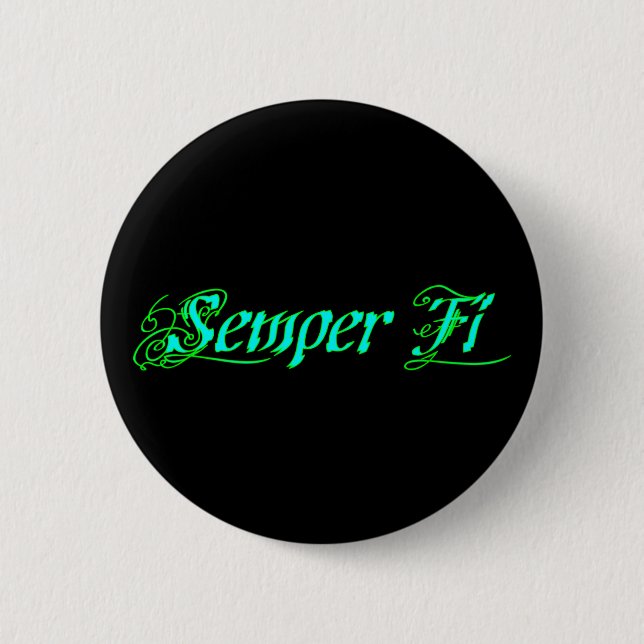 Macaron Rond 5 Cm Semper Fi (Devant)