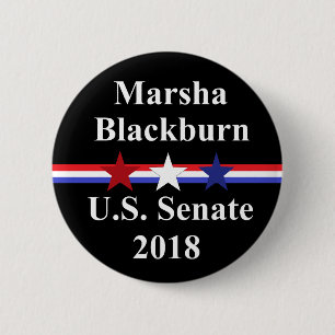 Macaron Rond 5 Cm Sénat de Marsha Blackburn Tennessee 2018