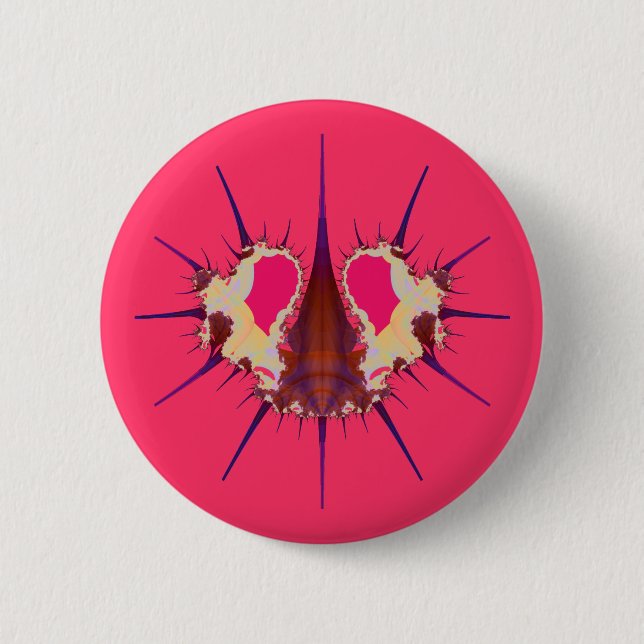 Macaron Rond 5 Cm Seneca Bug (Devant)