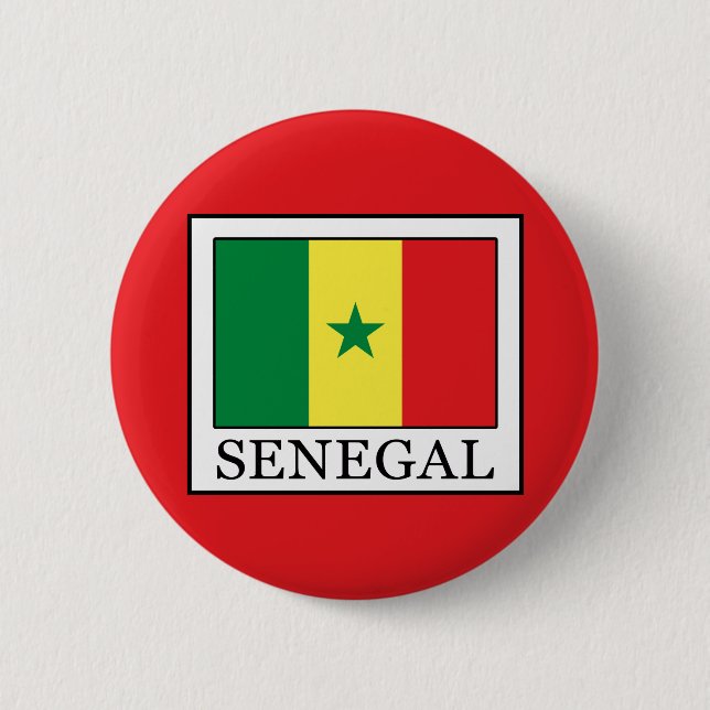 Macaron Rond 5 Cm Sénégal (Devant)