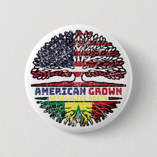 Macaron Rond 5 Cm Sénégal Sénégalais Etats-Unis Etats-Unis