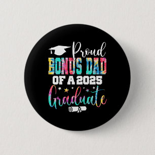 Macaron Rond 5 Cm Senior 2025 Fier Bonus-papa D'Un Cl De 2025 Gradua
