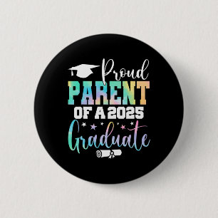 Macaron Rond 5 Cm Senior 2025 Fier Parent D'Un Cl De 2025 Diplômé