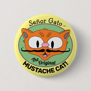 Macaron Rond 5 Cm Señor Gato le chat caricaturiste original de la Mo