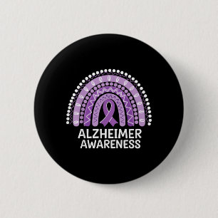 Macaron Rond 5 Cm Sensibilisation à Alzheimer