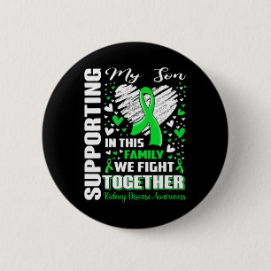 Macaron Rond 5 Cm Sensibilisation à la maladie rénale de mon fils