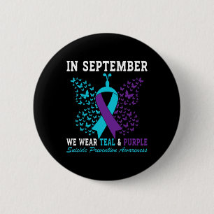 Macaron Rond 5 Cm Sensibilisation à la prévention du suicide Betterf