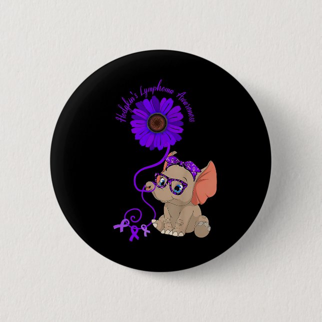 Macaron Rond 5 Cm Sensibilisation à l'hydrocéphalie Gilles à ruban b (Devant)