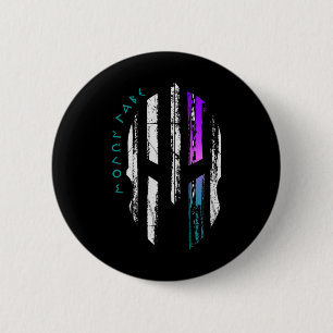 Macaron Rond 5 Cm Sensibilisation au cancer Casque de guerrier spart