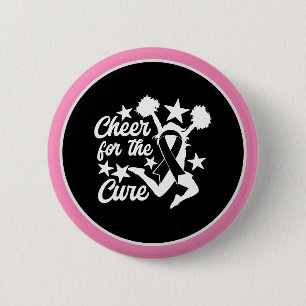 Macaron Rond 5 Cm Sensibilisation au cancer du sein Pink Cheer to CU