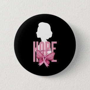 Macaron Rond 5 Cm Sensibilisation au cancer du sein Soutien rose Can