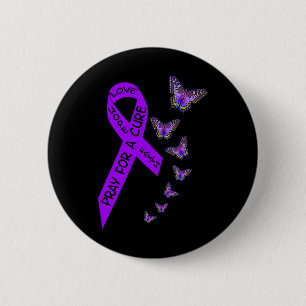Macaron Rond 5 Cm Sensibilisation au cancer pancréatique Femmes Papi