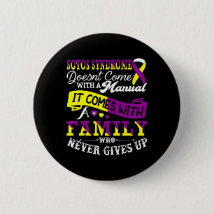 Macaron Rond 5 Cm Sensibilisation au syndrome de Sotos, soutien fami