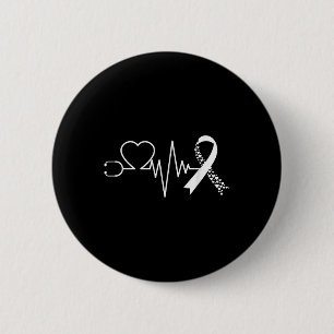 Macaron Rond 5 Cm Sensibilisation aux maladies cardiaques Go Red In