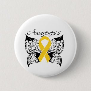 Macaron Rond 5 Cm Sensibilisation aux papillons de tatouage - Neurob