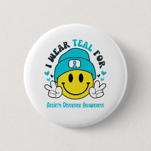 Macaron Rond 5 Cm Sensibilisation aux troubles anxieux Cadeaux de so