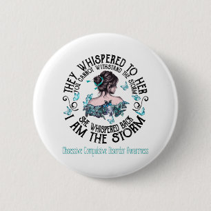 Macaron Rond 5 Cm Sensibilisation Obsessive Compulsive aux troubles
