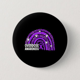 Macaron Rond 5 Cm Sensibilisation Ribbon Violet Toxicomanie Na Aa 1