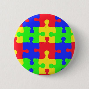 Macaron Rond 5 Cm Sensibilisation sur l'autisme