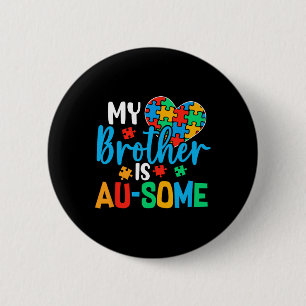 Macaron Rond 5 Cm Sensibilisation sur l'autisme Autisme Squad Soutie