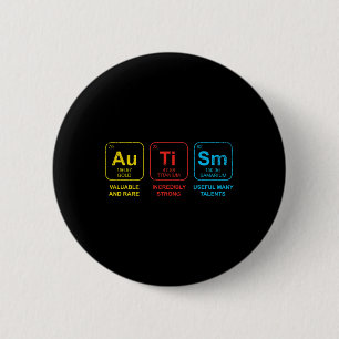 Macaron Rond 5 Cm Sensibilisation sur l'autisme Femmes Hommes Enfant