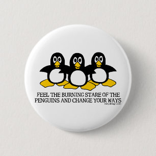 Macaron Rond 5 Cm Sentez Le Regard Brillant Des Pingouins