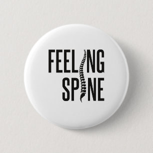 Macaron Rond 5 Cm Sentiment Spine Funny Chiropractor Équipe chiropra