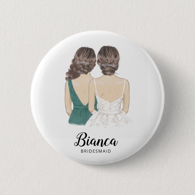 Macaron Rond 5 Cm Serez-Vous L'Insigne De Proposition D'Épouse De Mo (Devant)