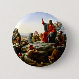 Macaron Rond 5 Cm Sermon sur le Mont