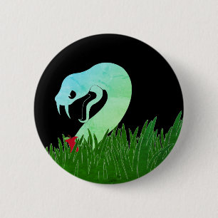 Macaron Rond 5 Cm Serpent et pomme pin NOIR/