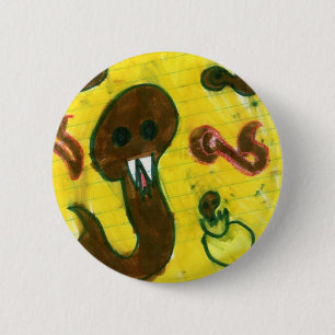 Macaron Rond 5 Cm Serpents vivants !