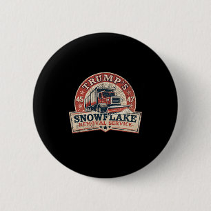 Macaron Rond 5 Cm Service de déneigement de Trump Trump 45 47 Présid