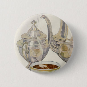 Macaron Rond 5 Cm Service vintage de café en argent