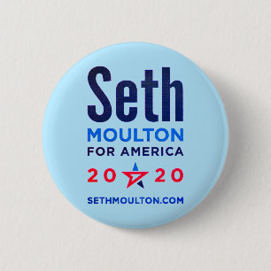 Macaron Rond 5 Cm Seth Moulton pour l'Amérique 2020