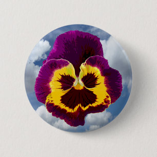 Macaron Rond 5 Cm Seule une fleur de sansy + votre texte et vos idée