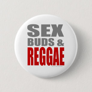 Macaron Rond 5 Cm SexBuds et REGGAE