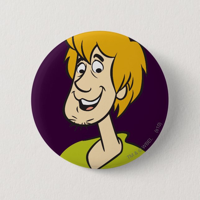 Macaron Rond 5 Cm Shaggy Smiling (Devant)
