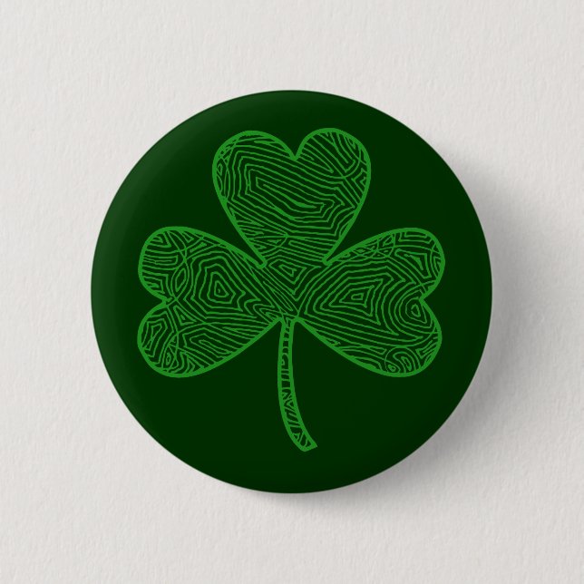 Macaron Rond 5 Cm Shamrock (Devant)