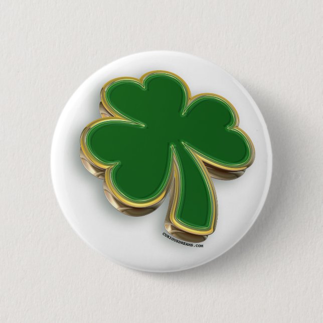Macaron Rond 5 Cm shamrock 3D (Devant)