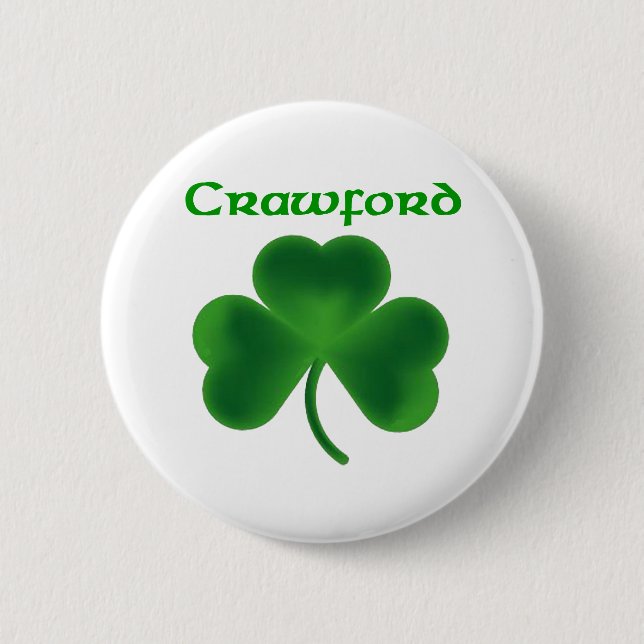 Macaron Rond 5 Cm Shamrock de Crawford (Devant)