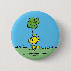 Macaron Rond 5 Cm Shamrock de transport de bois