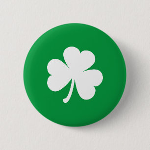 Macaron Rond 5 Cm Shamrock irlandais personnalisable