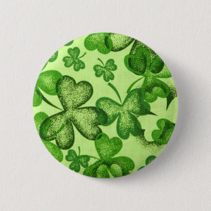 Macaron Rond 5 Cm Shamrocks - bouton