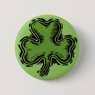 Macaron Rond 5 Cm Shamrocks de bouton de l'Irlande