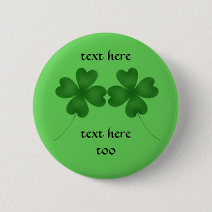 Macaron Rond 5 Cm Shamrocks de st patrick