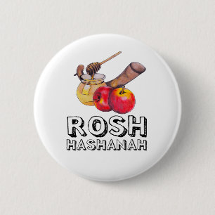 Macaron Rond 5 Cm Shana Tova / Rosh Hashanah
