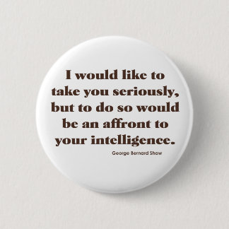 Macaron Rond 5 Cm Shaw sur l'intelligence