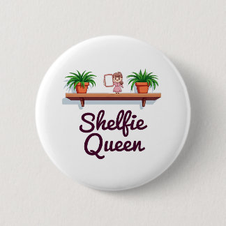 Macaron Rond 5 Cm Shelfie Queen - Le moment selfie du Plante Lover