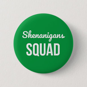 Macaron Rond 5 Cm Shenanigans Squad St Patrick's Day
