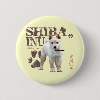 Macaron Rond 5 Cm Shiba Inu